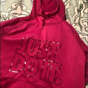 Pink nike hoodie